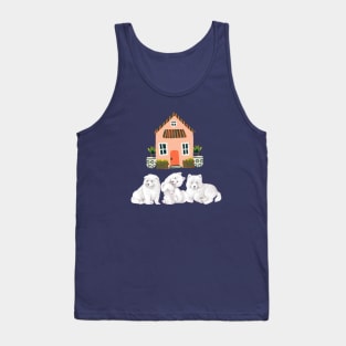 Samoyed Dogs Home Sweet Home Tank Top